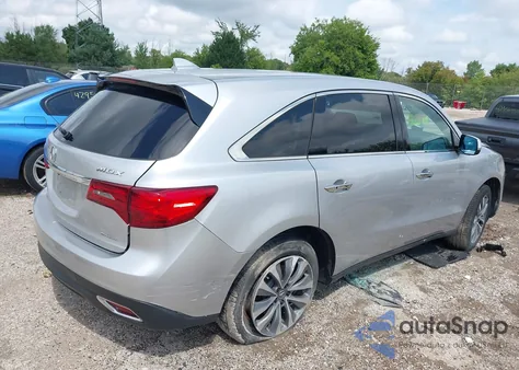 2015 Acura Mdx Technology Package z USA, uszkodzony, nr VIN 5FRYD4H40FB013894